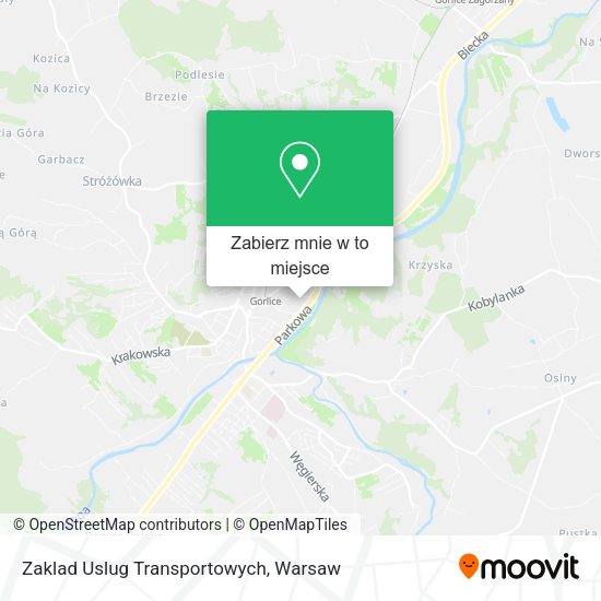 Mapa Zaklad Uslug Transportowych