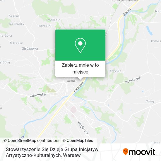 Mapa Stowarzyszenie Się Dzieje Grupa Inicjatyw Artystyczno-Kulturalnych