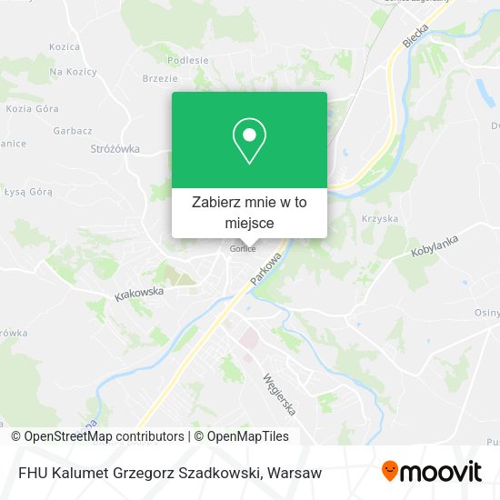 Mapa FHU Kalumet Grzegorz Szadkowski