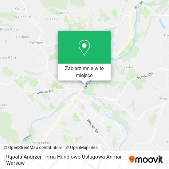 Mapa Rąpała Andrzej Firma Handlowo Usługowa Anmar