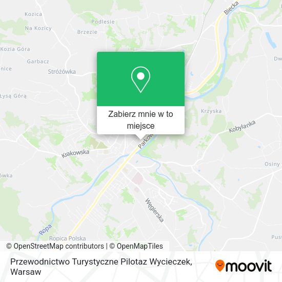 Mapa Przewodnictwo Turystyczne Pilotaz Wycieczek