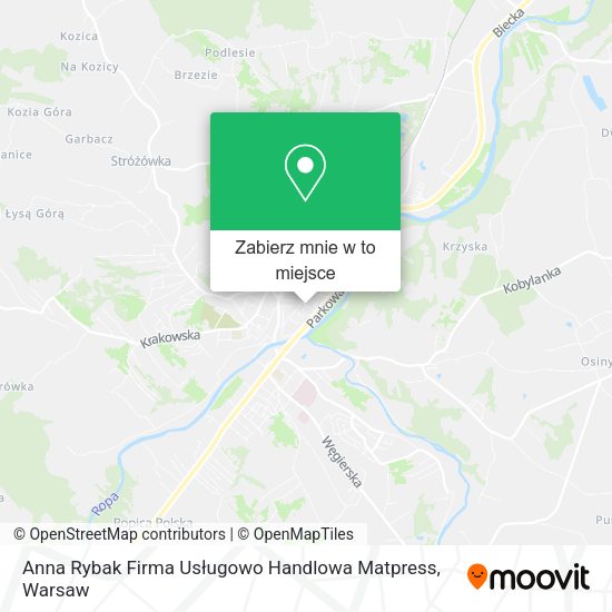 Mapa Anna Rybak Firma Usługowo Handlowa Matpress