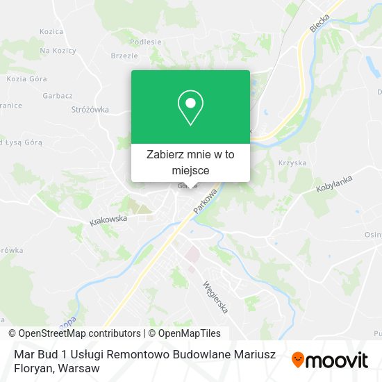 Mapa Mar Bud 1 Usługi Remontowo Budowlane Mariusz Floryan