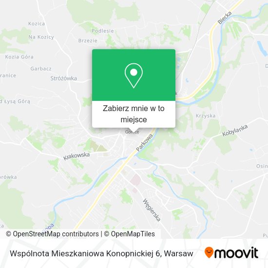 Mapa Wspólnota Mieszkaniowa Konopnickiej 6