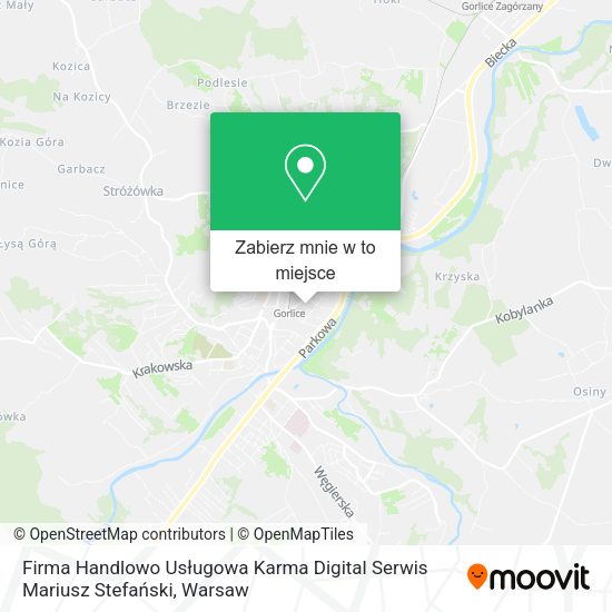 Mapa Firma Handlowo Usługowa Karma Digital Serwis Mariusz Stefański