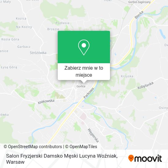 Mapa Salon Fryzjerski Damsko Męski Lucyna Woźniak