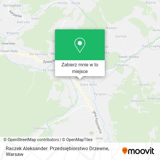 Mapa Raczek Aleksander. Przedsiębiorstwo Drzewne