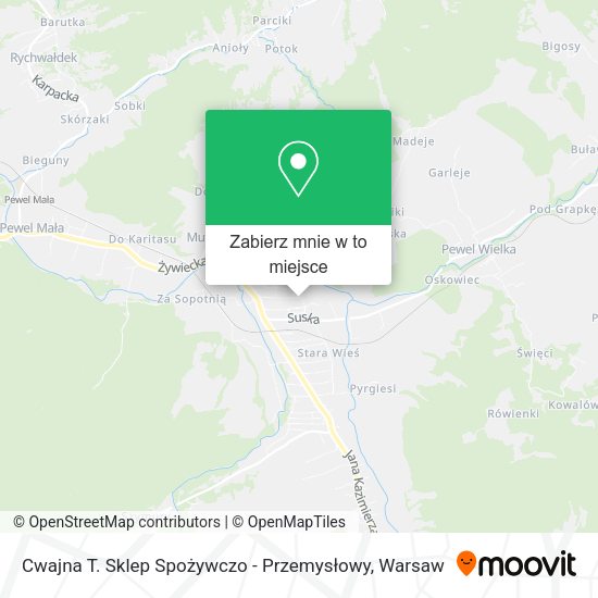 Mapa Cwajna T. Sklep Spożywczo - Przemysłowy