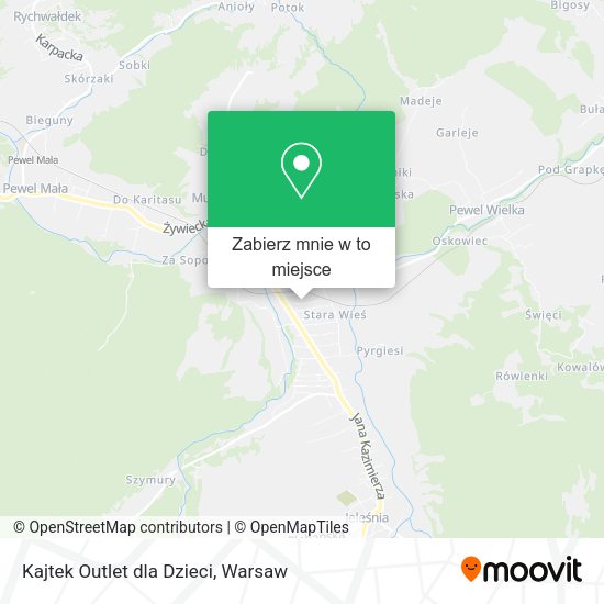 Mapa Kajtek Outlet dla Dzieci