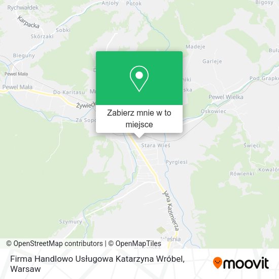 Mapa Firma Handlowo Usługowa Katarzyna Wróbel