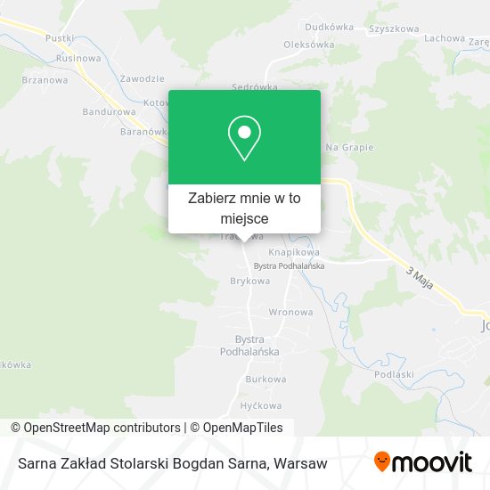 Mapa Sarna Zakład Stolarski Bogdan Sarna