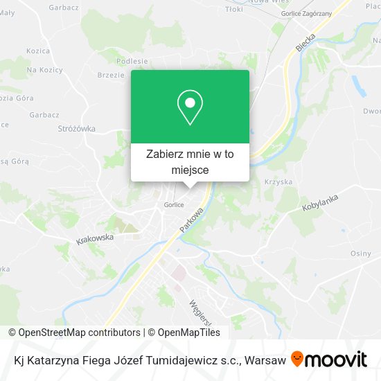 Mapa Kj Katarzyna Fiega Józef Tumidajewicz s.c.