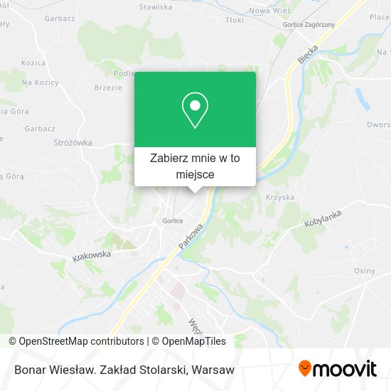 Mapa Bonar Wiesław. Zakład Stolarski