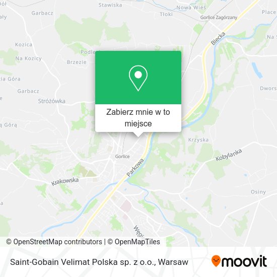 Mapa Saint-Gobain Velimat Polska sp. z o.o.