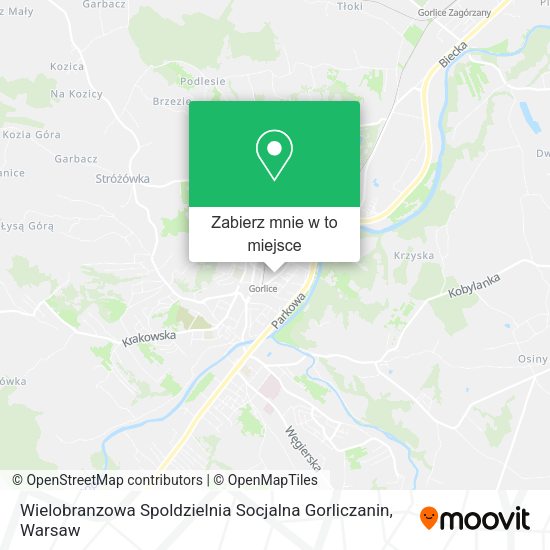 Mapa Wielobranzowa Spoldzielnia Socjalna Gorliczanin