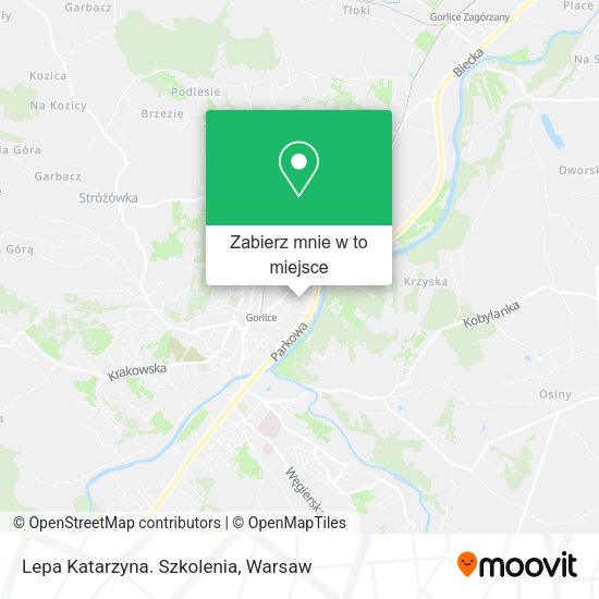 Mapa Lepa Katarzyna. Szkolenia