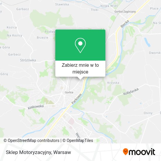 Mapa Sklep Motoryzacyjny