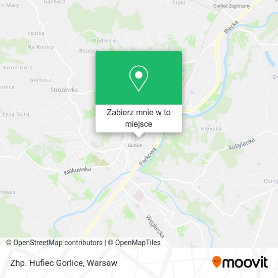 Mapa Zhp. Hufiec Gorlice