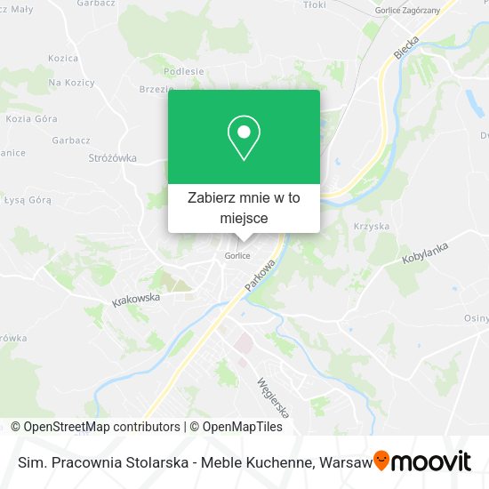 Mapa Sim. Pracownia Stolarska - Meble Kuchenne