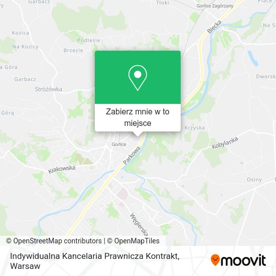 Mapa Indywidualna Kancelaria Prawnicza Kontrakt