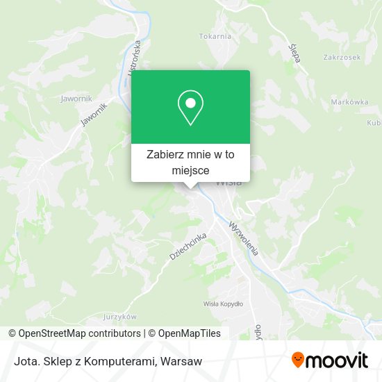 Mapa Jota. Sklep z Komputerami