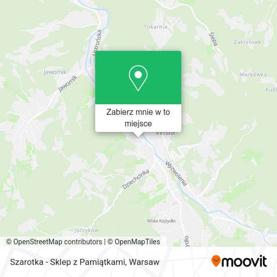 Mapa Szarotka - Sklep z Pamiątkami