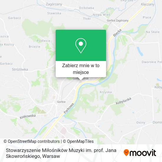 Mapa Stowarzyszenie Miłośników Muzyki im. prof. Jana Skowrońskiego