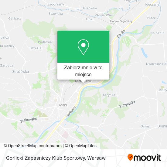 Mapa Gorlicki Zapasniczy Klub Sportowy