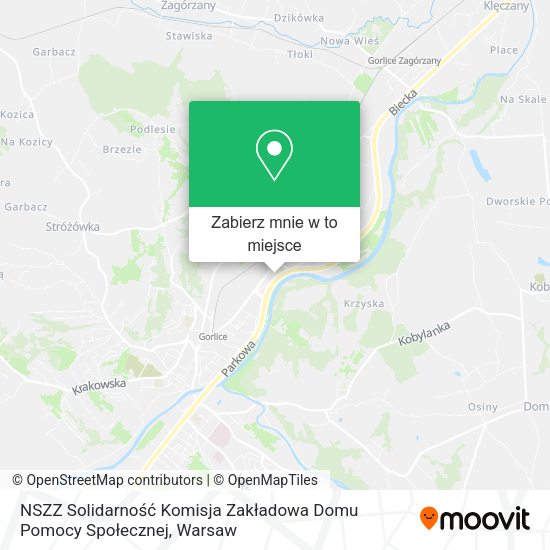 Mapa NSZZ Solidarność Komisja Zakładowa Domu Pomocy Społecznej