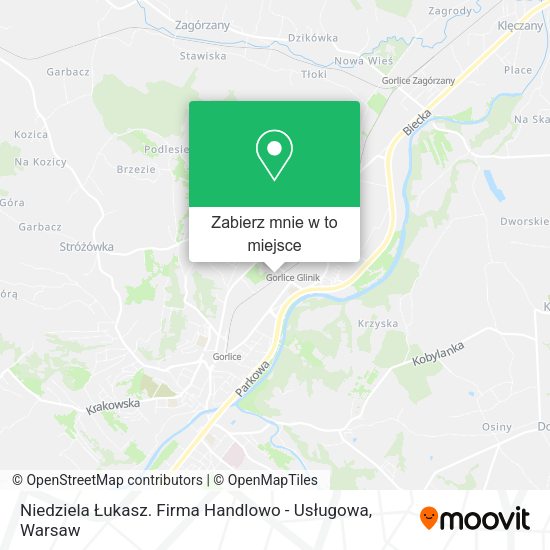 Mapa Niedziela Łukasz. Firma Handlowo - Usługowa