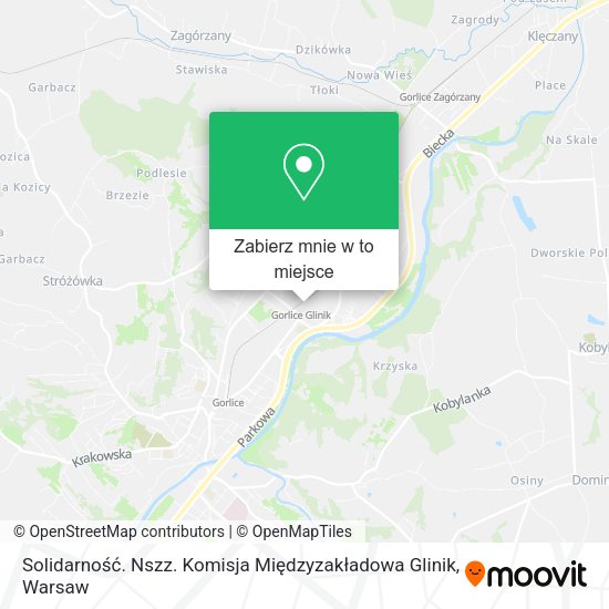 Mapa Solidarność. Nszz. Komisja Międzyzakładowa Glinik