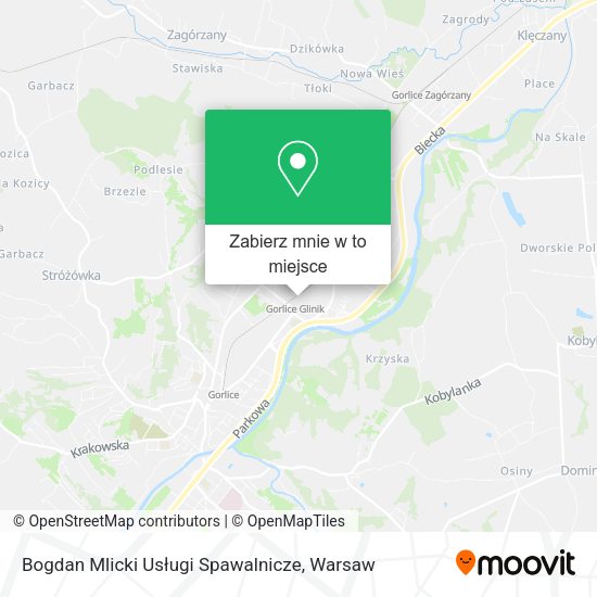 Mapa Bogdan Mlicki Usługi Spawalnicze