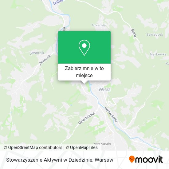 Mapa Stowarzyszenie Aktywni w Dziedzinie