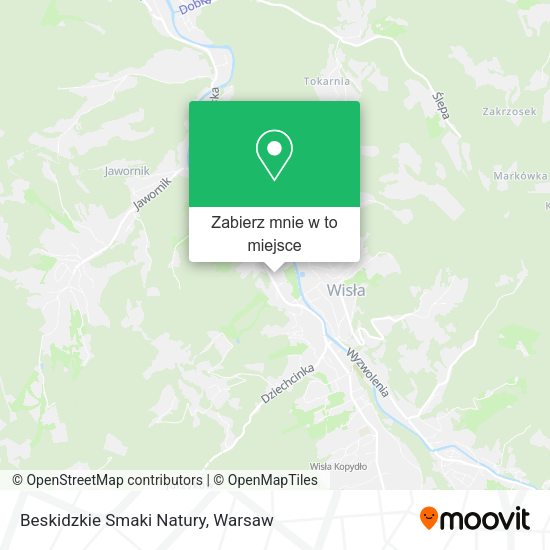 Mapa Beskidzkie Smaki Natury