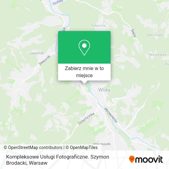 Mapa Kompleksowe Usługi Fotograficzne. Szymon Brodacki