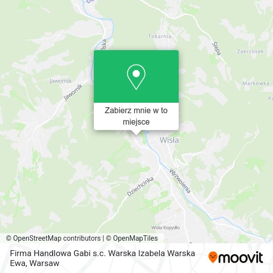 Mapa Firma Handlowa Gabi s.c. Warska Izabela Warska Ewa