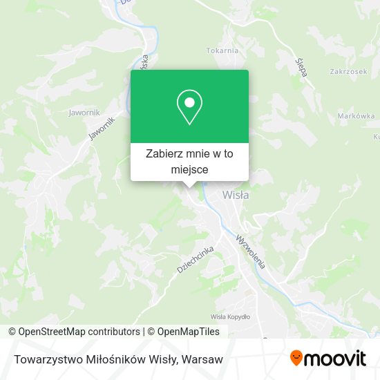 Mapa Towarzystwo Miłośników Wisły