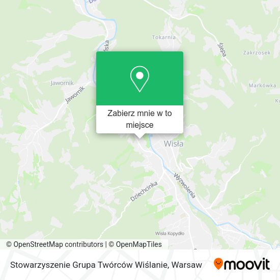 Mapa Stowarzyszenie Grupa Twórców Wiślanie