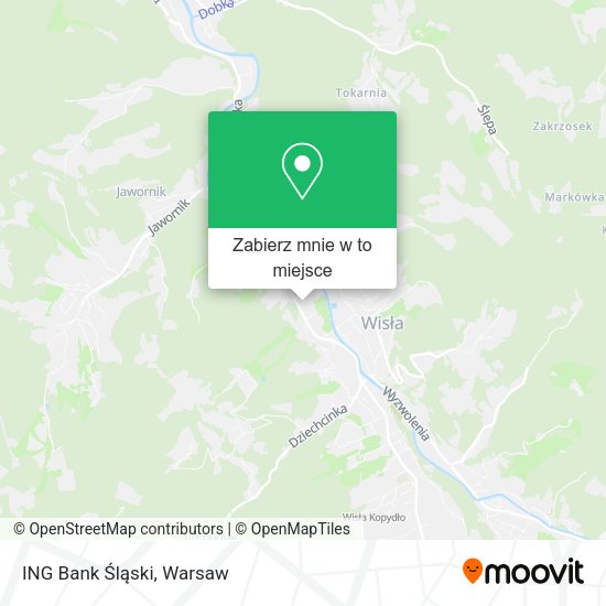 Mapa ING Bank Śląski