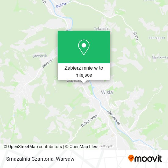 Mapa Smazalnia Czantoria