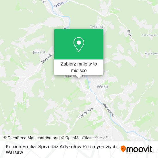 Mapa Korona Emilia. Sprzedaż Artykułów Przemysłowych