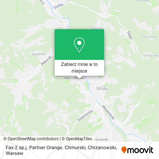 Mapa Fax-2 sp.j. Partner Orange. Chmurski, Chrzanowski