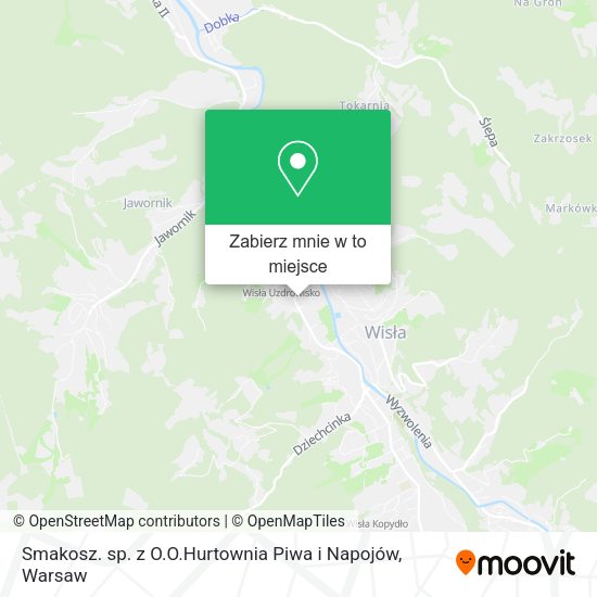 Mapa Smakosz. sp. z O.O.Hurtownia Piwa i Napojów