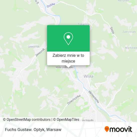 Mapa Fuchs Gustaw. Optyk