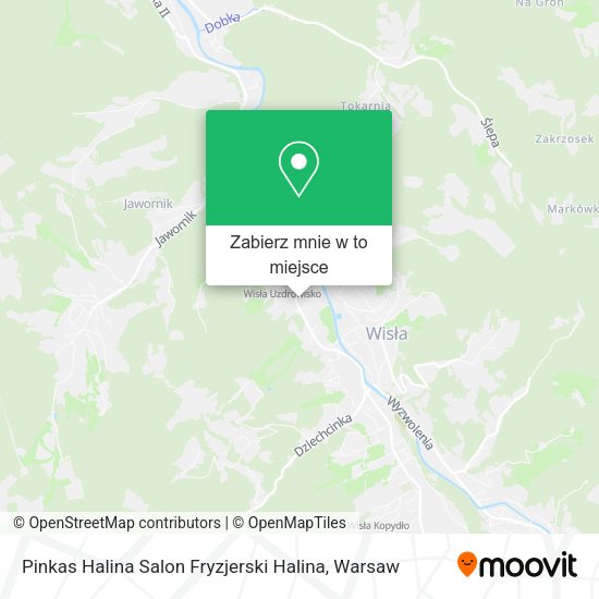 Mapa Pinkas Halina Salon Fryzjerski Halina