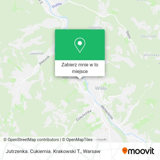 Mapa Jutrzenka. Cukiernia. Krakowski T.