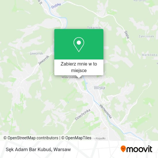 Mapa Sęk Adam Bar Kubuś