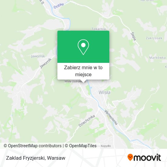 Mapa Zaklad Fryzjerski