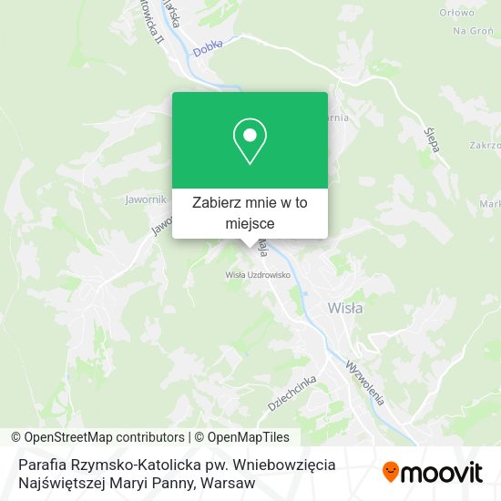 Mapa Parafia Rzymsko-Katolicka pw. Wniebowzięcia Najświętszej Maryi Panny