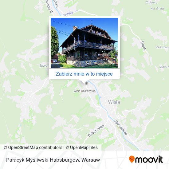 Mapa Pałacyk Myśliwski Habsburgów